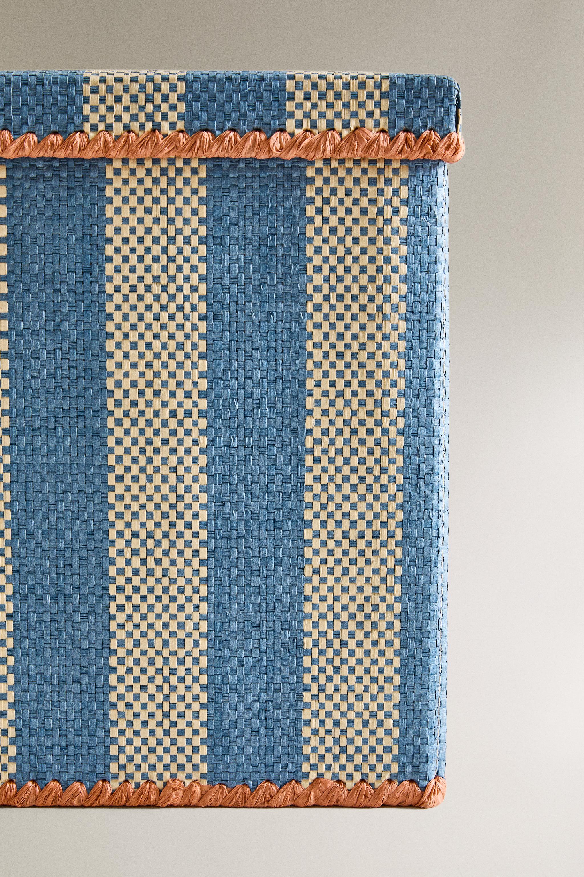 KIDS' FOLDABLE STRIPED BASKET